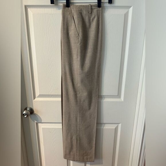 Lafayette 148 Rivington Finite Wool Cashmere Pants Mocha Melange Size 2 - Picture 4 of 16